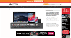Desktop Screenshot of itavisen.no
